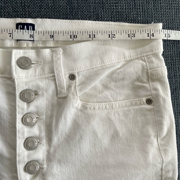 GAP True Skinny Button Fly, White, 28 - Picture 4 of 6